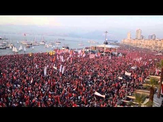 İzmir'de 1 Milyon Kişi Andımızı Okudu