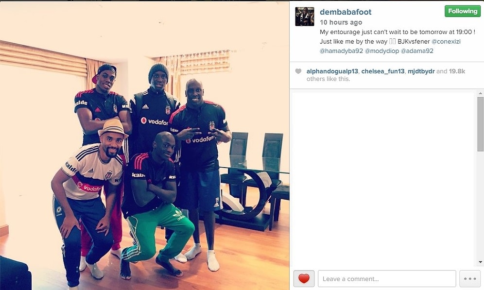 Demba Ba'ya Derbi İçin Özel Misafir