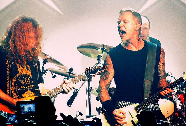 8. Metallica/Megadeth kavgası yapan tipler.