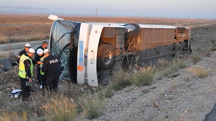 Afyonkarahisar'da Otobüs Kazası: 36 Yaralı