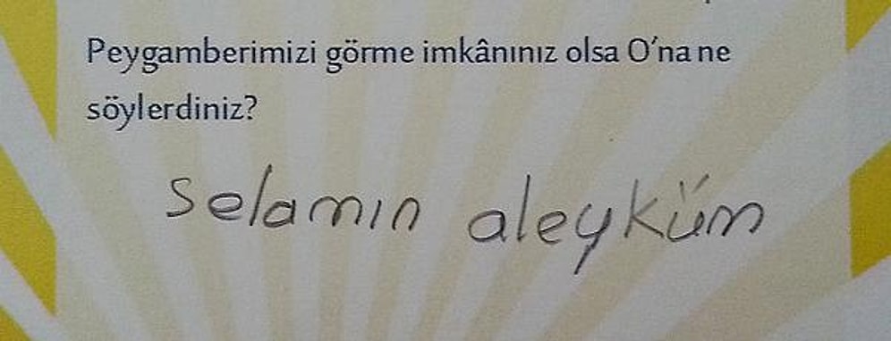 Çocukların 'Peygamberimizi Görme İmkanınız Olsa Ne Söylerdiniz?' Sorusuna Verdiği 18 İlginç Cevap