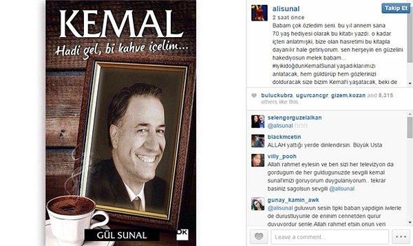 Ali Sunal, "Kemal / Hadi gel, bi kahve içelim" kitabının fotoğrafıyla birlikte şu notu paylaştı