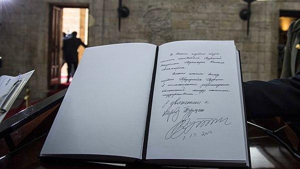 Putin, Anıtkabir defterine ne yazdı?