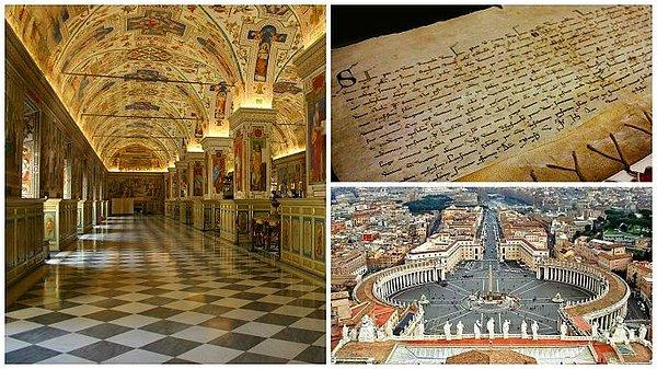 12. İtalya’daki Vatikan’ın gizli arşiv odası
