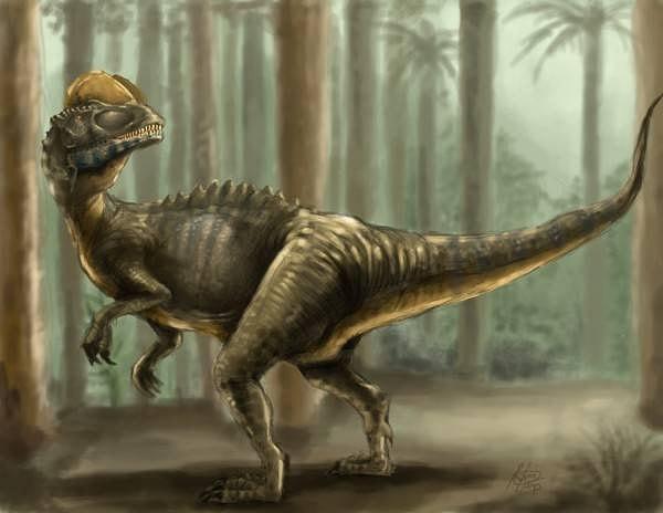 7-) Dilophosaurus