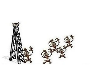 Bir süre sonra, ne zaman bir maymun merdivene tırmanmaya yeltense diğerleri o maymunu engellemeye, hatta dövmeye başlıyor.