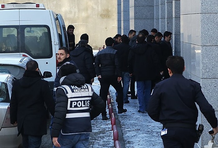 Erzurum'da 5 Polis Mahkemeye Sevkedildi