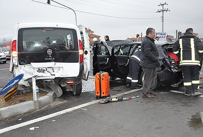 Konya'da Zincirleme Trafik Kazası: 7 Yaralı