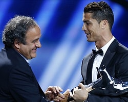 Platini'ye İlginç 'Ronaldo' Protestosu