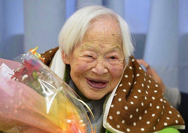 1. Misao Okawa - Doğum Tarihi 5 Mart 1898, Japon ve 116 Yaşında (Dünyanın En Yaşlı İnsanı)