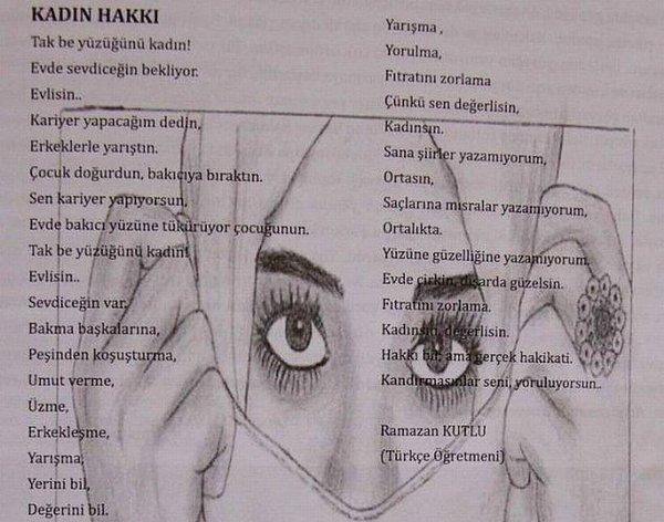6. Bir Türkçe Öğretmeninden 'Fıtrat' Şiiri