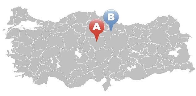 16. Hangi harf Tokat üzerinde duruyor ?