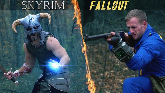 İki Popüler Savaş Oyununun Müdavimlerinin Kanlı Kapışması: Skyrim vs Fallout