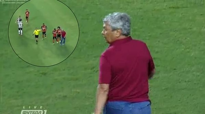 Lucescu Çıldırdı Sahaya Daldı