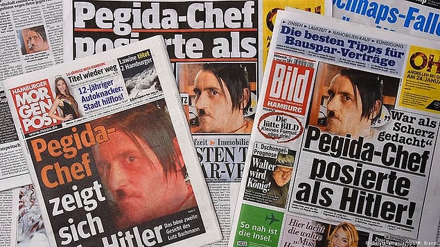 7. Hitler Bıyığıyla Poz Veren PEGIDA Başkanı Görevi Bıraktı