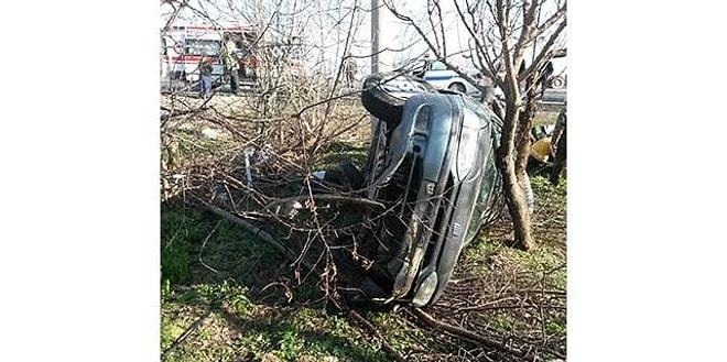 Konya’da otomobil devrildi: 4 yaralı