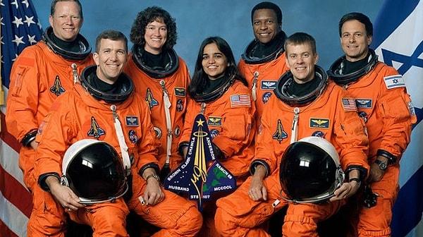 2. 1'i İsrailli, 7 astronotun görev aldığı STS-107 adlı mekik, 2003 yılında görev uçuşuna çıktı.