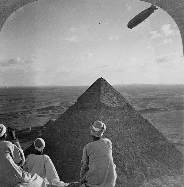 2. Piramitlerin Üzerindeki Zeplin, Mısır Yıl 1931