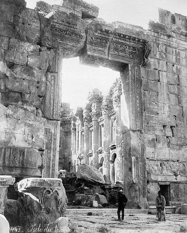 5. Jüpiter Tapınağı Kalıntıları Lübnan Yıl (1870-85)