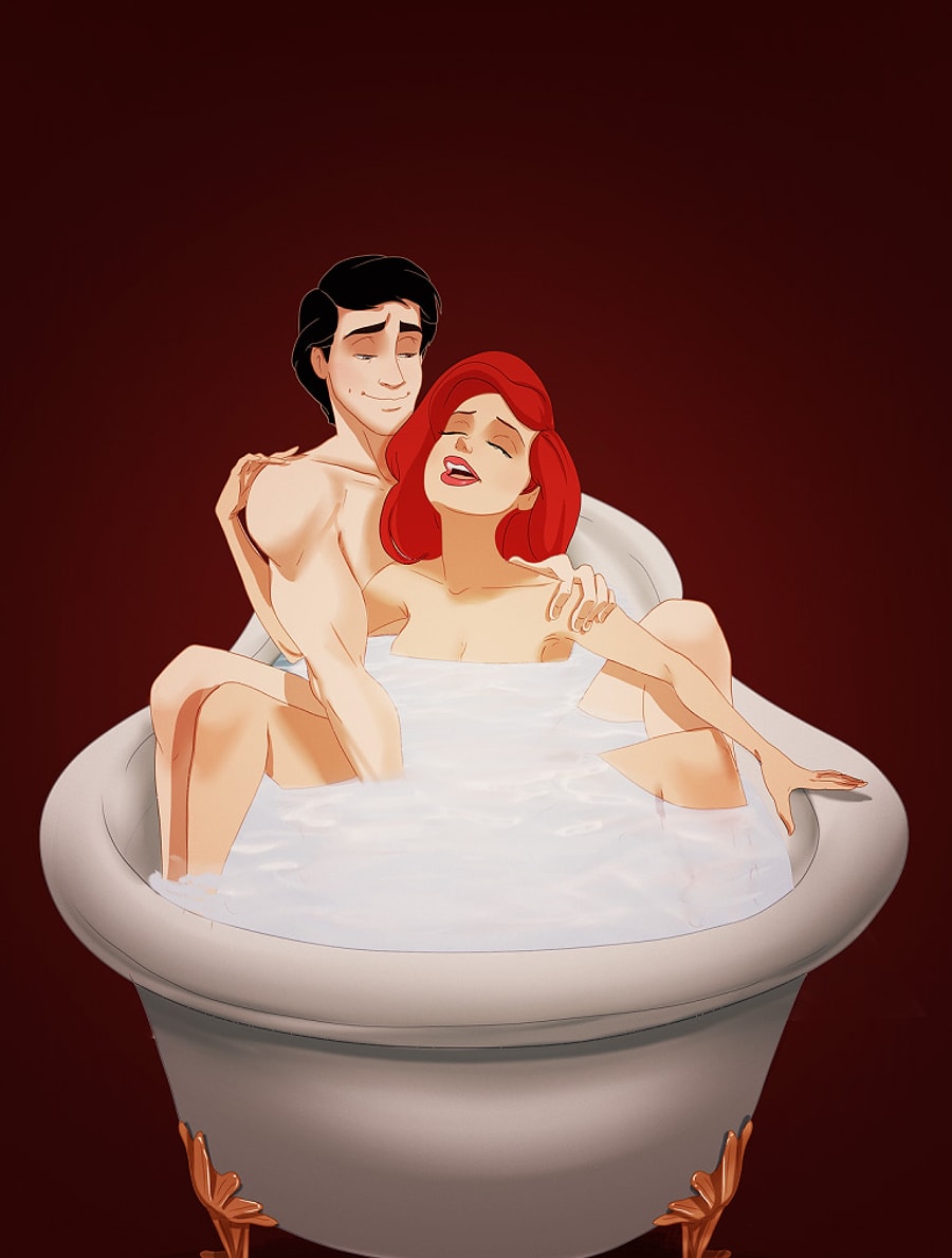 1. Ariel ve Eric, Küçük Deniz Kızı. 
