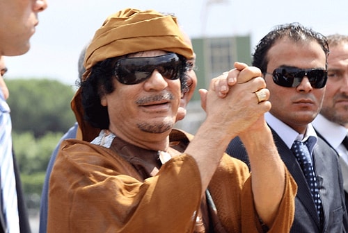 Kaddafi'nin evinde Condoleezza Rice fotoğrafları ile dolu bir albüm bulundu.