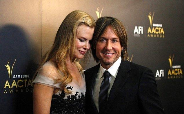 6. Nicole Kidman ve Keith Urban çifti de ne uyumludur.
