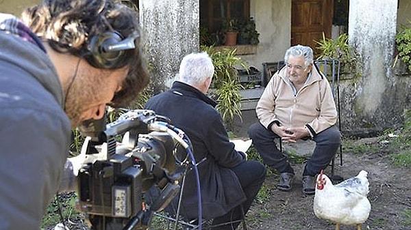 18. BBC'ye verdiği röportajda Pepe ve eşi Lucia: