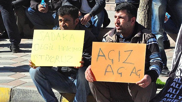 8. Soma'da İşçilerin Tazminat Eylemi