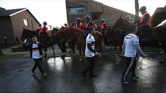 Belçika'da Taraftarlar Beşiktaş‘ın Otelini Basmış!