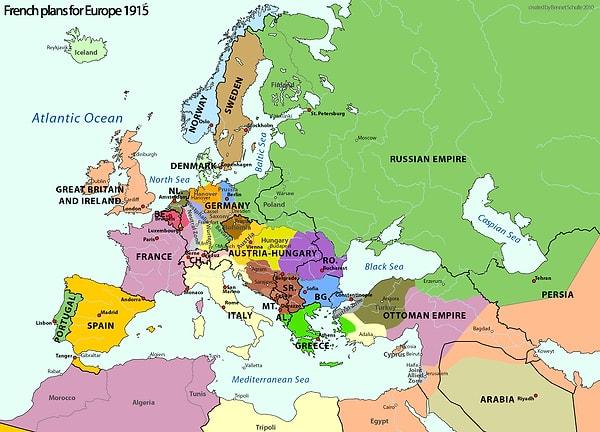 1915'de Fransa'nın Avrupa Hayali
