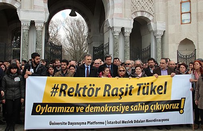 Beyazıt Meydanı'ndan Çağrı: Raşit Tükel Rektörümüz, Seçimimize Saygı Gösterin