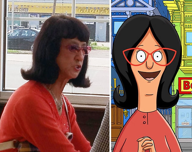 14. "Bob's Burgers" - Linda Belcher'a benzeyen kadın