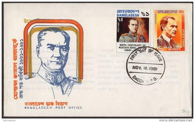 15 Farklı Ülkenin Posta Pullarına Basılmış Atatürk Resimleri