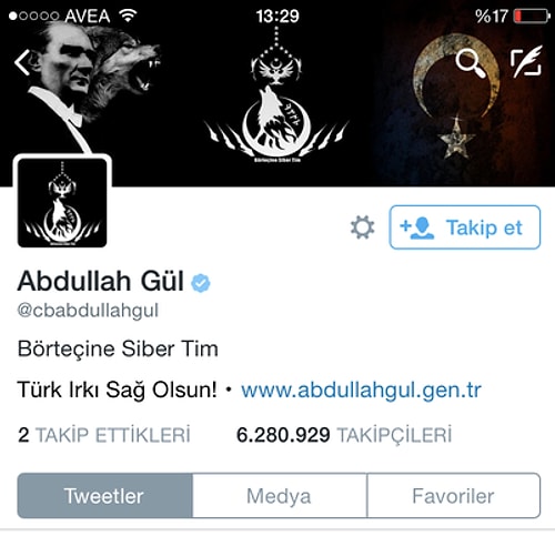 Hesabın bio kısmı sürekli değiştirildi