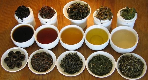 16. Dünya genelinde 1500'ün üzerinde farklı çay türü vardır.