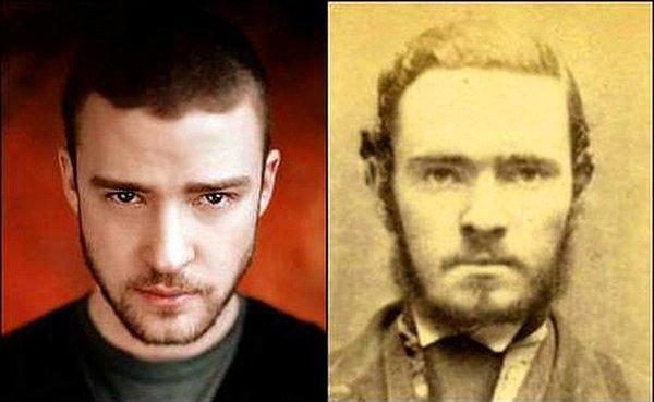 8. Justin Timberlake ve eski zamanlardan bir suçlu.