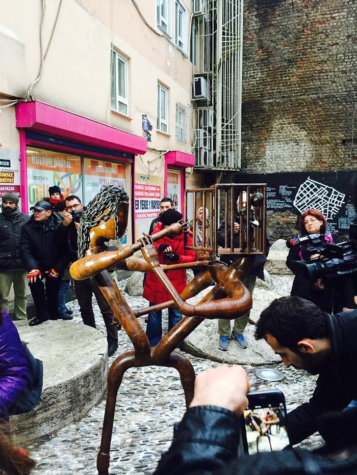 Öldürülen Gazeteci Nuh Köklü Anısına Heykel Dikildi