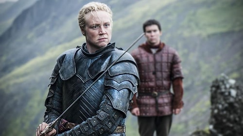 Brienne ve Podrick yolculuklarında Arya ve Tazı (The Hound) ile karşılaşmıştı.