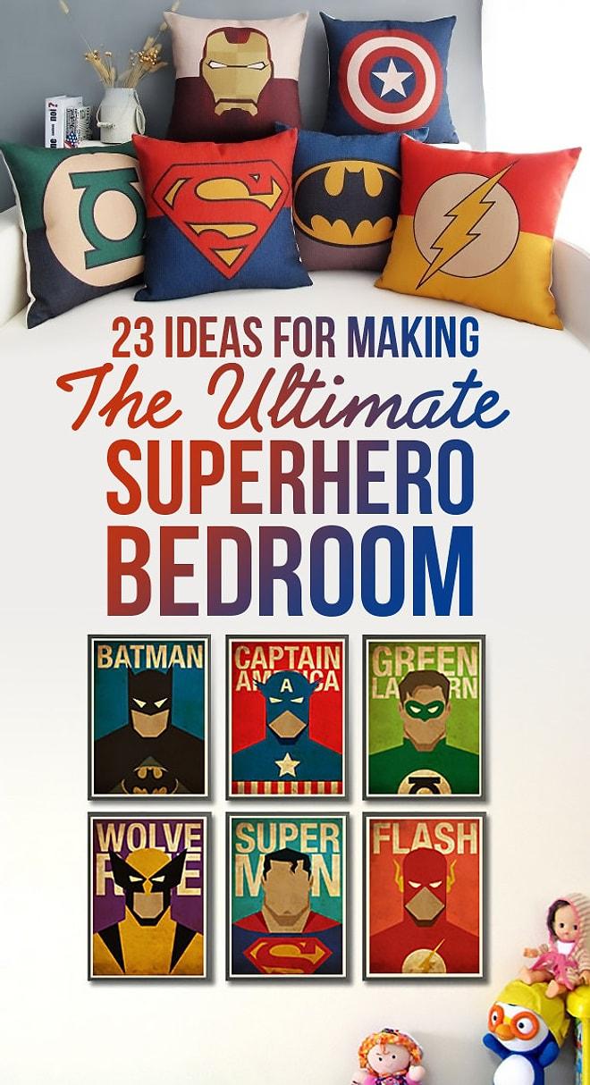 Çocuklara Süper Kahraman Odası Tasarlamak İçin 23 Fikir