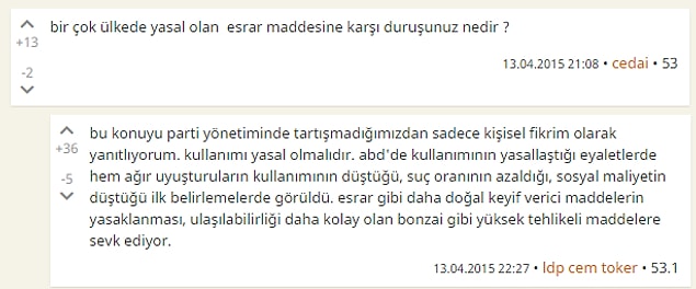 2. Esrar yasallaşmalı mı?