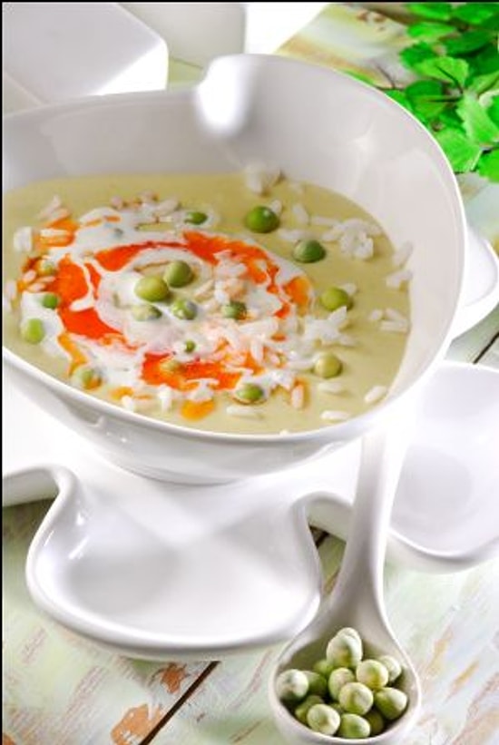 Kremalı Bezelye Çorbası