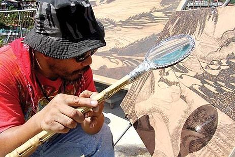 Güneş Işığı, Büyüteç ve Sabır: Filipinli Sanatçının Dikkat Çeken Çalışmaları
