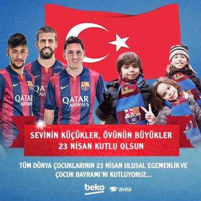 Barcelona'dan 23 Nisan Paylaşımı