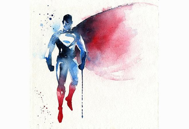 Süper Kahraman Hayranı Fransız Sanatçıdan 16 Sulu Boya Çalışması