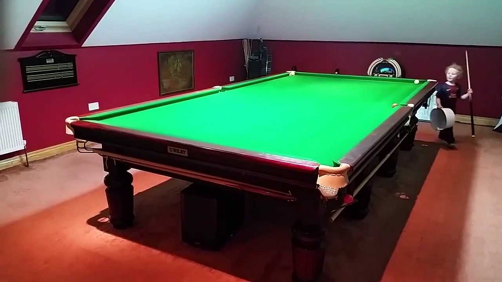 Ronnie O'Sullivan Gibi Snooker Oynayan 3 Yaşındaki Harika Çocuk Adam Wynne