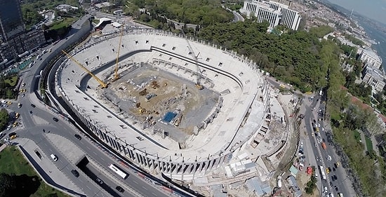 Vodafone Arena'nın Kaba İnşaat Tamam