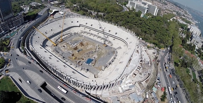 Vodafone Arena'nın Kaba İnşaat Tamam