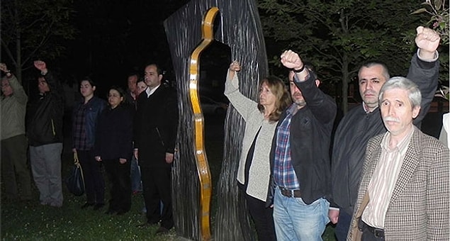 Üç Fidan Parkı’nda anma