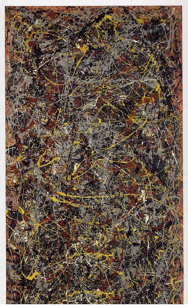4. Jackson Pollock, No.5,1948, 1948, kontrplak üzerine yağlı boya, 2.4x1.2 m