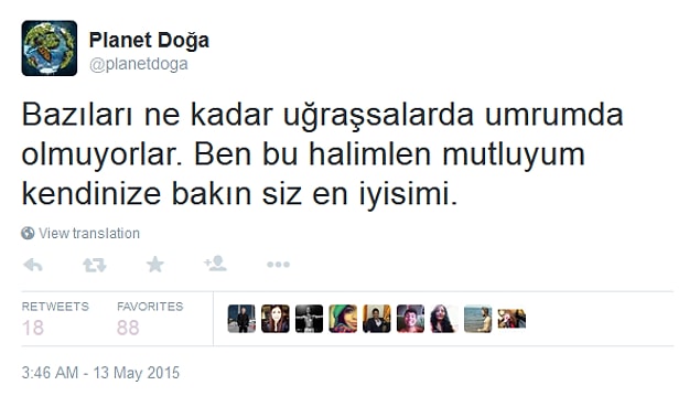 16. Biraz garip bir hesap yöneticisi ama o halinden memnunsa sıkıntı yok, gerisini takipçileri düşünüsün.